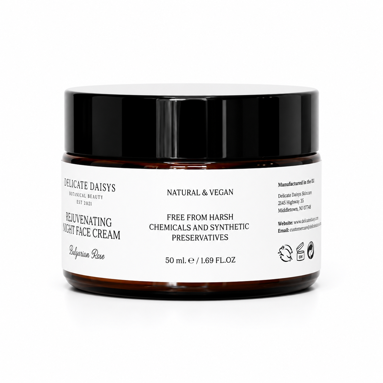 Rejuvenating Night Face Cream Bulgarian Rose