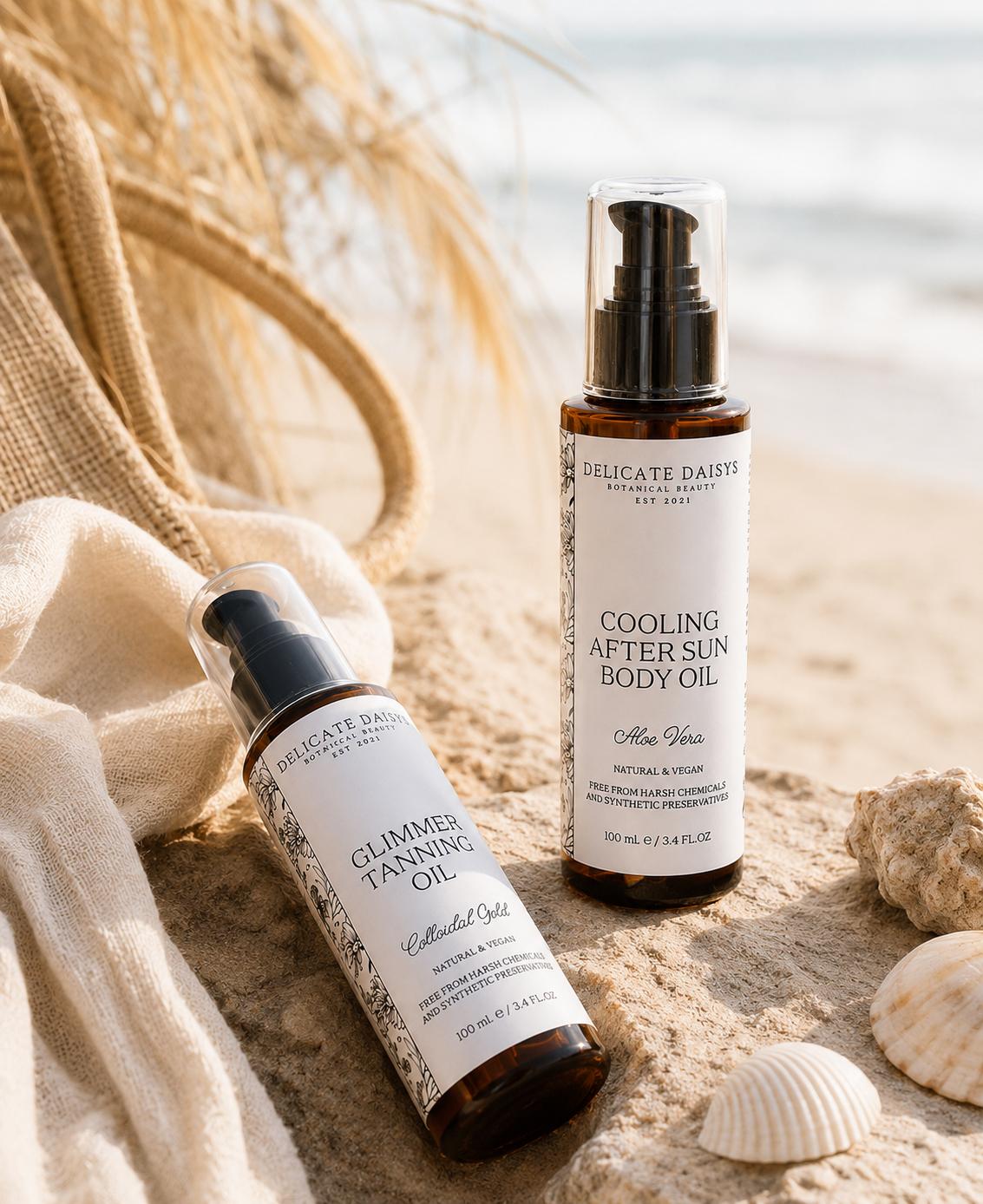 Glimmer Tanning Body Oil Colloidal Gold