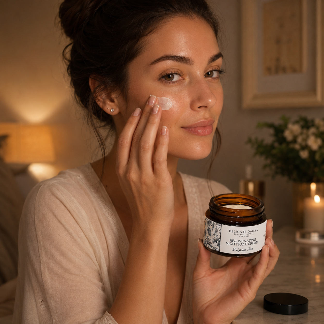 Rejuvenating Night Face Cream Bulgarian Rose