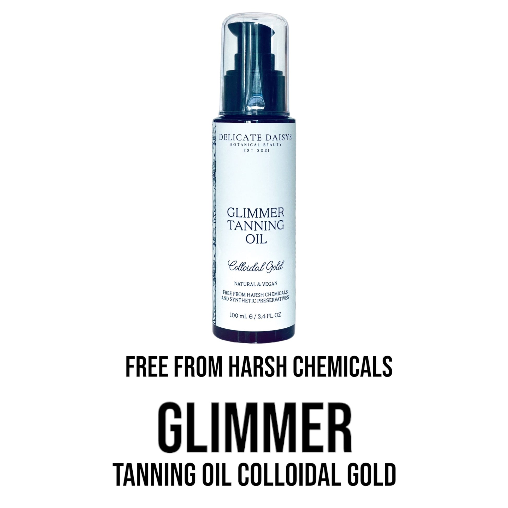 Glimmer Tanning Body Oil Colloidal Gold 