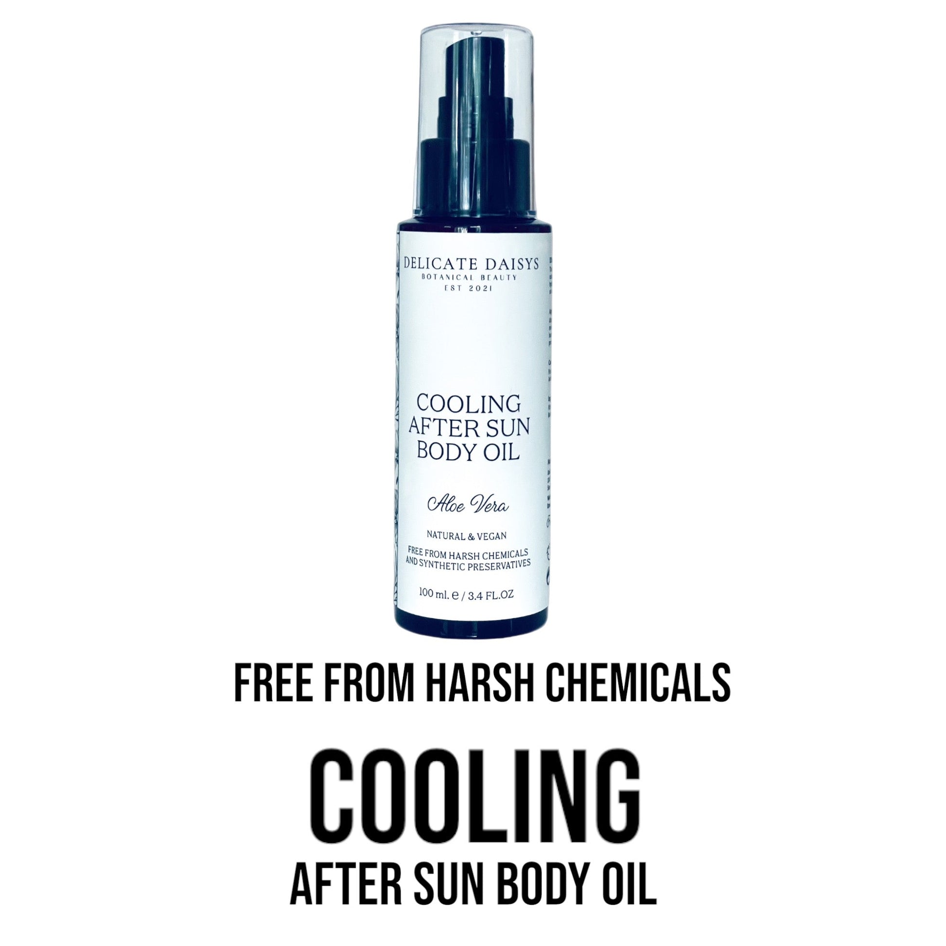 cooling after sun body oil